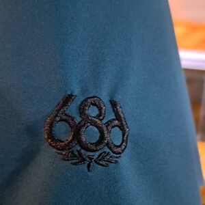 Mens medium 686 blue green ski coat